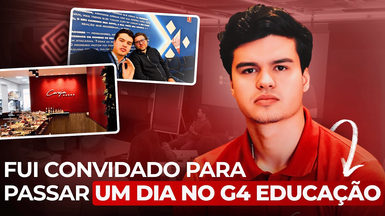 COMO &Eacute; PASSAR UM DIA NO G4 EDUCA&Ccedil;&Atilde;O...