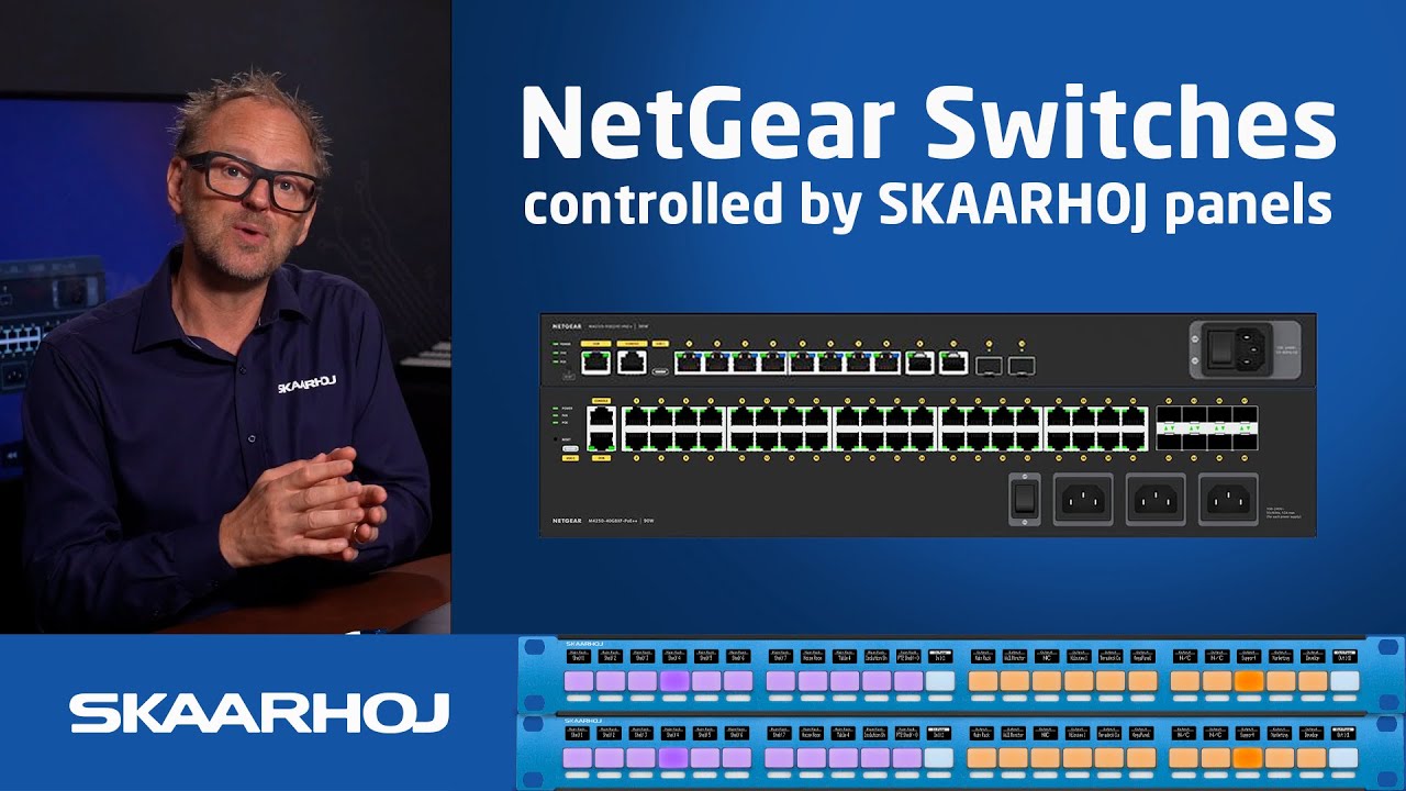 NetGear AV Switch Control with SKAARHOJ Panels (M4250/M4350 Integration)