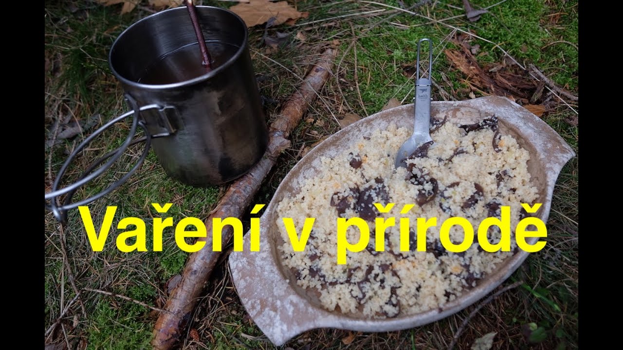 Vaření v přírodě - jidášovo ucho, kuskus a houbovej čaj s medem