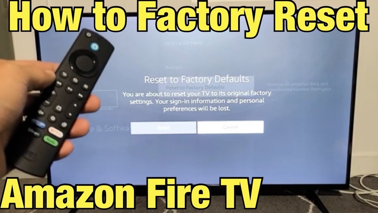 Amazon Fire TV: как сбросить настройки до заводских