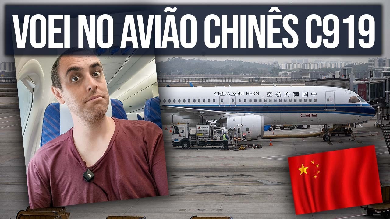 Como é voar no AVIÃO CHINÊS COMAC C919!