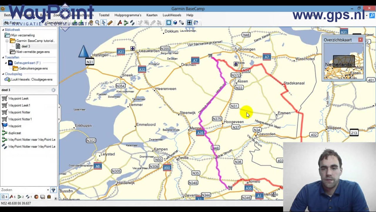 Starten met Garmin BaseCamp - tutorial - 03