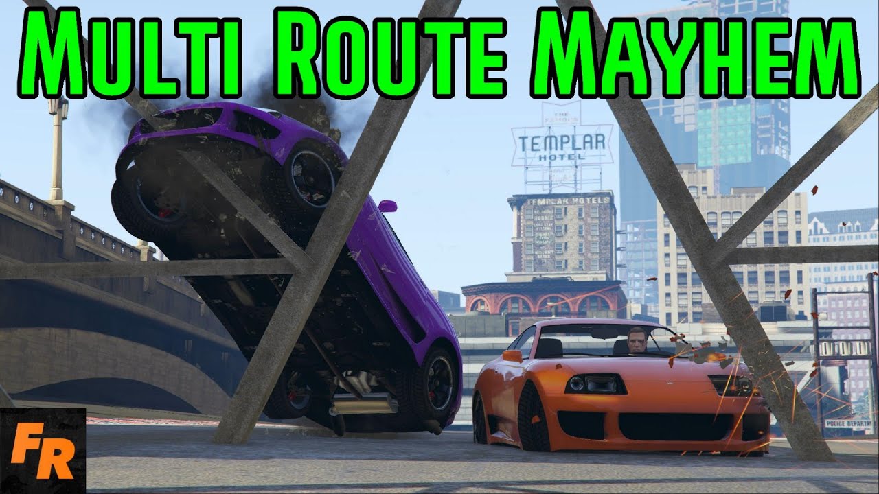 Multi Route Mayhem - Gta 5 Racing