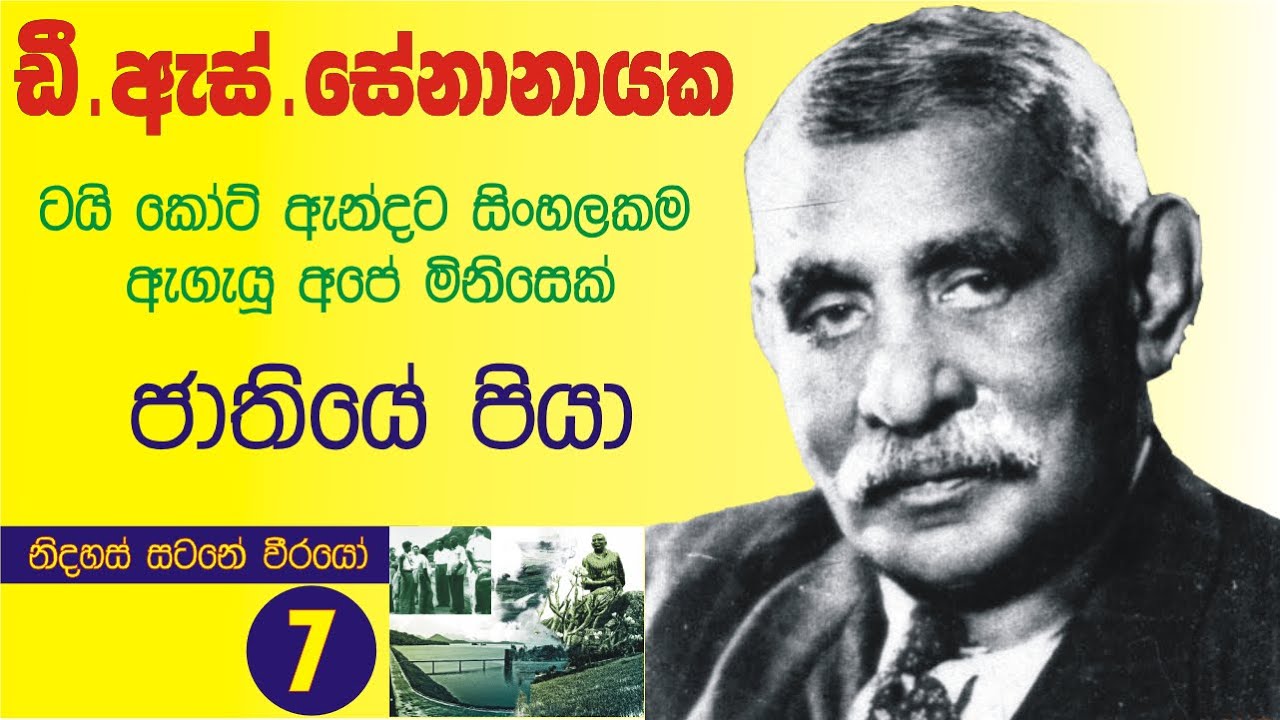 D.S.SENANAYAKE - ඩී.ඇස්.සේනානායක