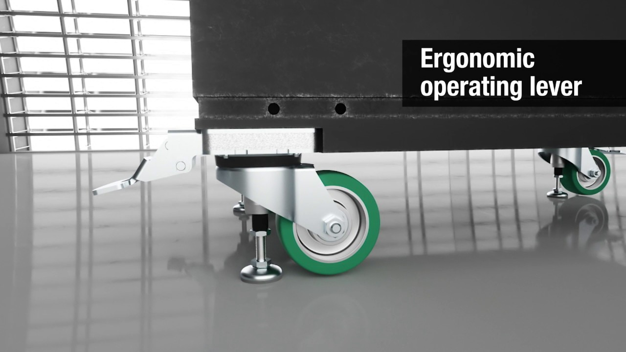 Blickle levelling castors