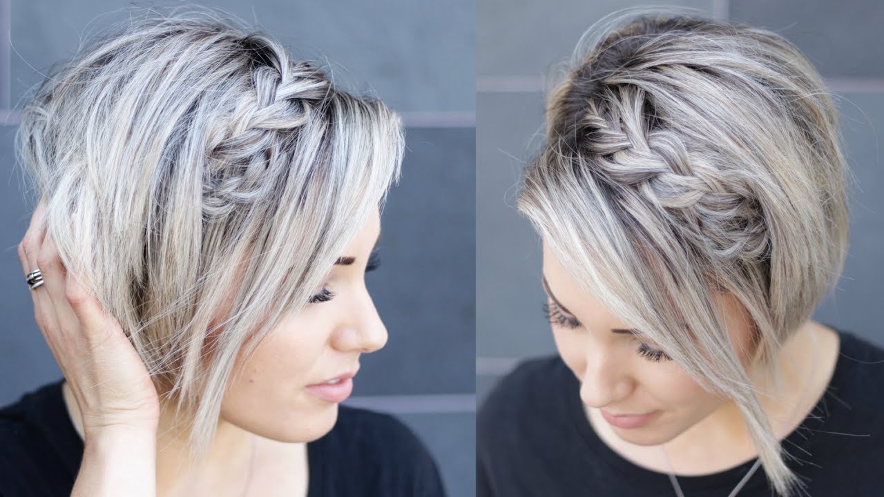 DOUBLE BRAID HAIR TUTORIAL || short hair