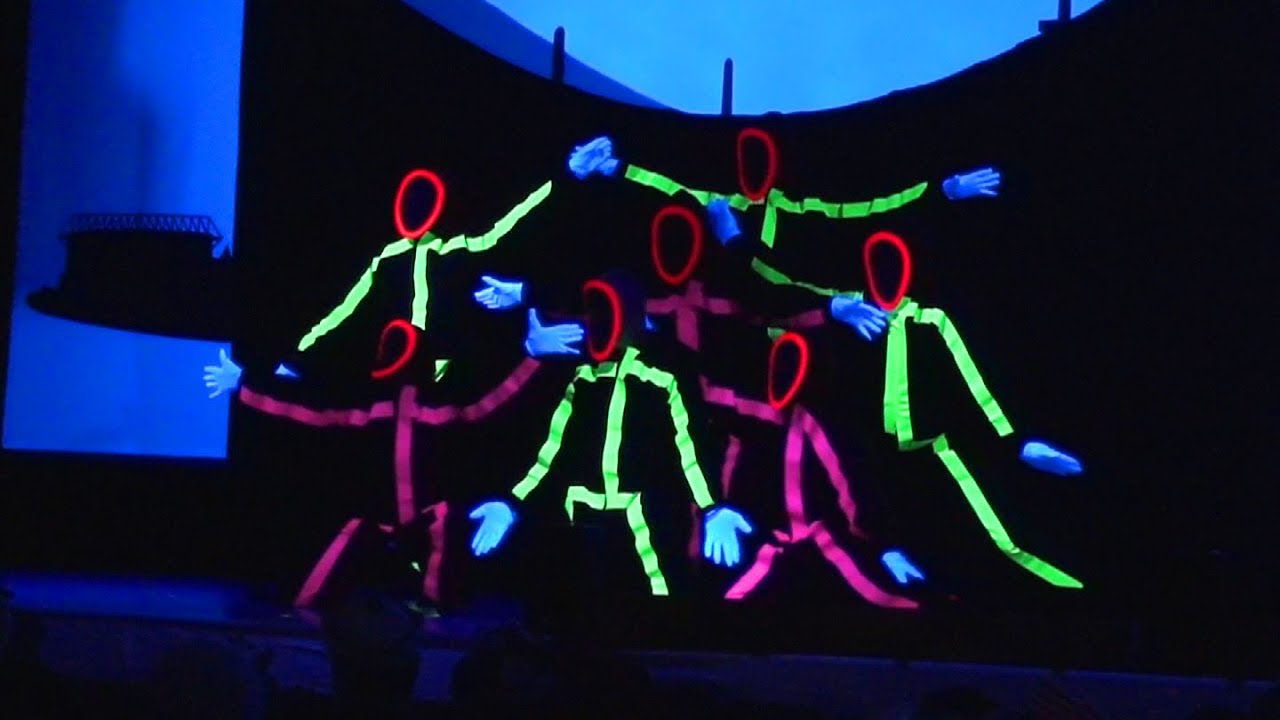 Plaggesänger 2017 (Teil 2) Bretzenheim a. d. Nahe, Strichmännchen Tanz Stick Dance Light