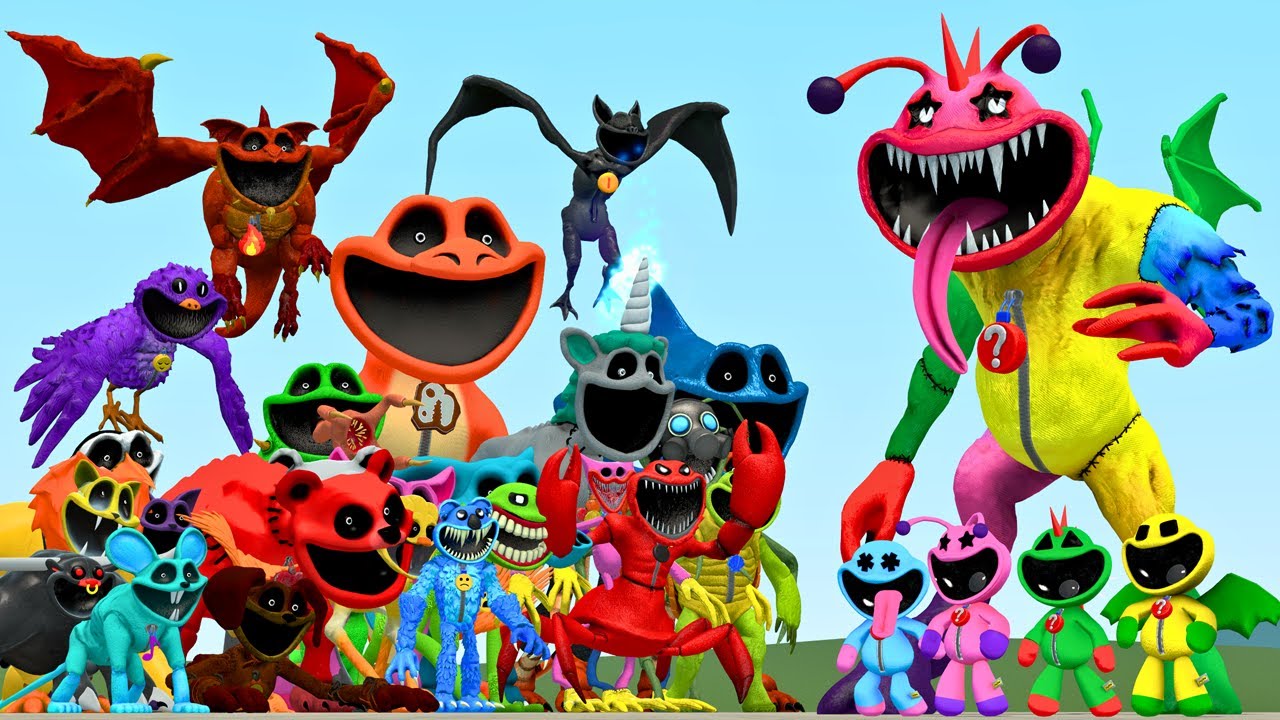 New Mystery Critter Boss Vs All Forgotten Smiling Critters Poppy Playtime chapter 3 In Garry's Mod