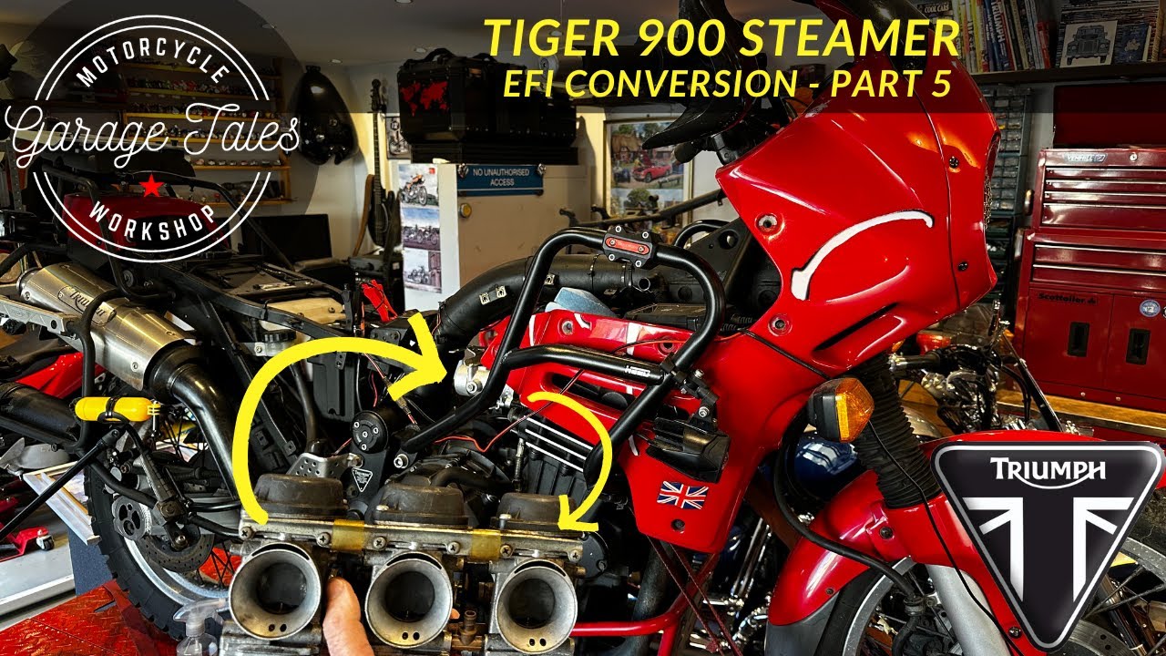 Переоборудование Triumph Tiger на систему электронного впрыска топлива (EFI) - Часть 5 (Дроссельн...
