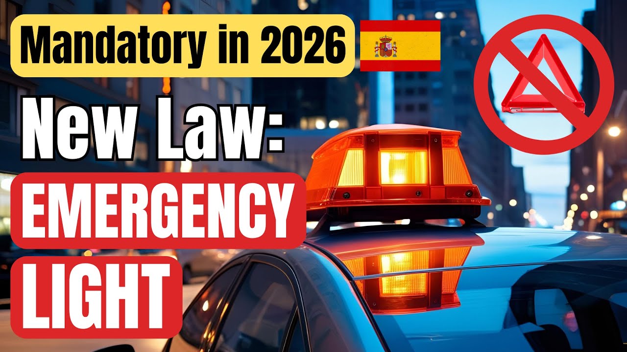 DGT EMERGENCY Light Law 2026 &ndash; What You MUST Carry in your Car in Spain 🇪🇸🚗⚠️