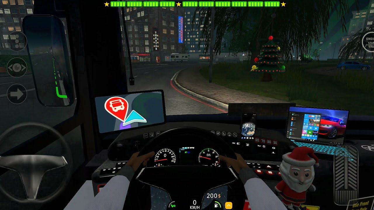 Bus Simulator Evo GamePlay |||| Bus 🚌 Driving In Shanghai Map 🌆 Night Route 🌙 || 🙂