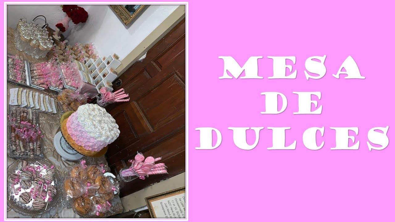 MESA DE DULCES FÁCIL Y BONITA 🍬 🍭 🧁