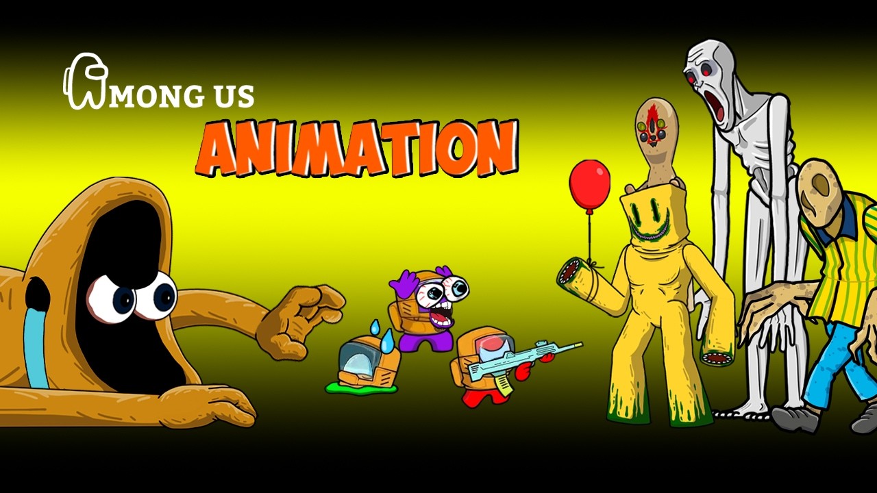 [어몽어스 Among Us] Survival Mode in The Backrooms Entities SCP-173 & SCP-096 - AMONG US FUNNY ANIMATION