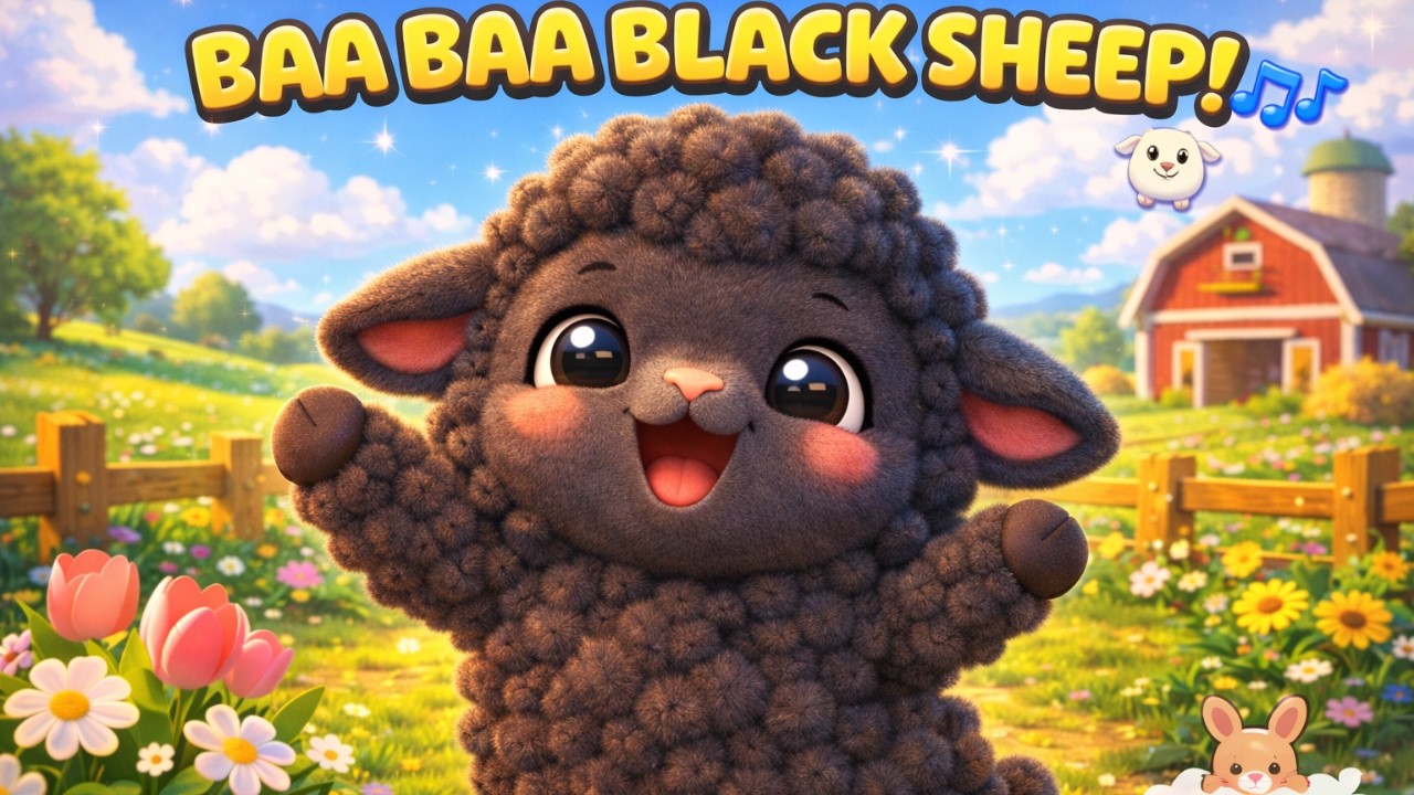 Baa Baa Black Sheep 🐑🎶  Nursery Rhymes & Kids Songs  Baby Songs by SoftTalesKids