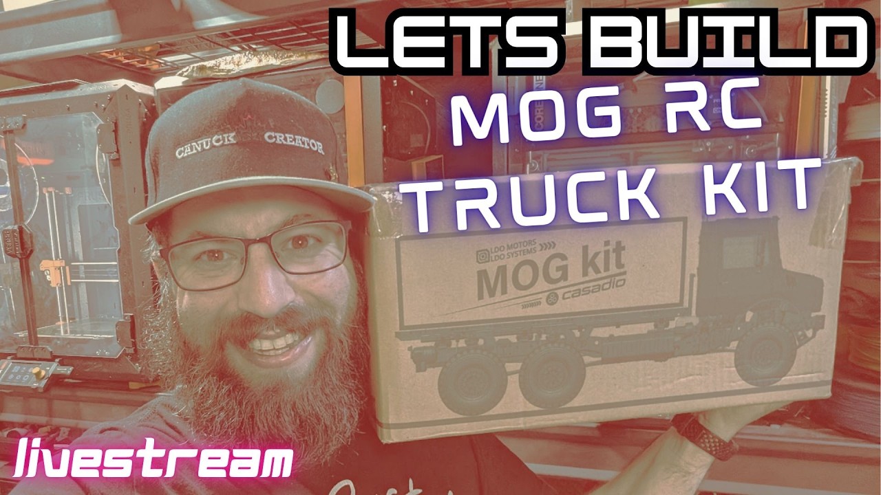 MOG RC TRUCK kit build - Part 6 #livestream #3dprinting #rc