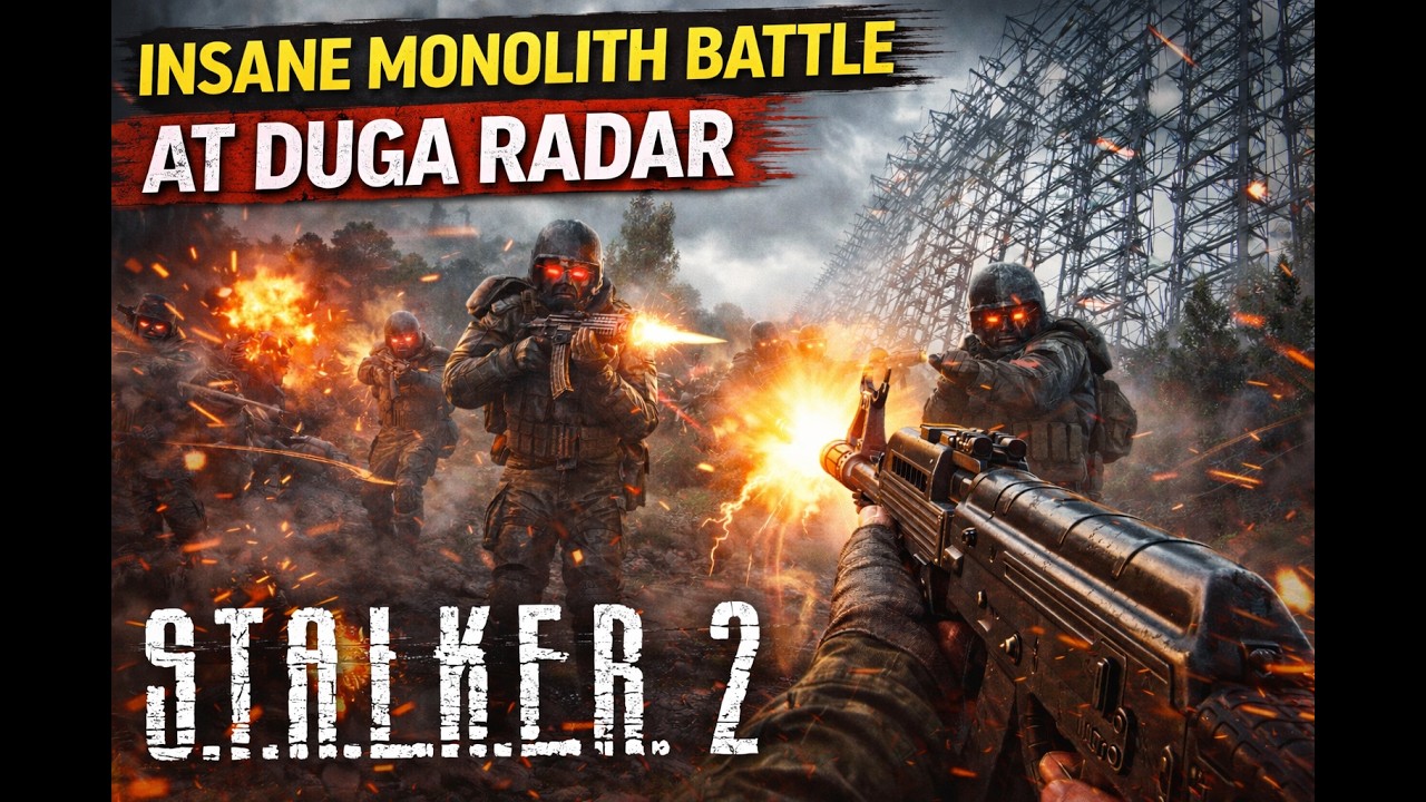 INSANE MONOLITH BATTLE AT DUGA RADAR | STALKER 2