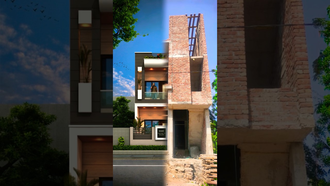 20x40 modern House design in low budget / House elevation / Front elevation design