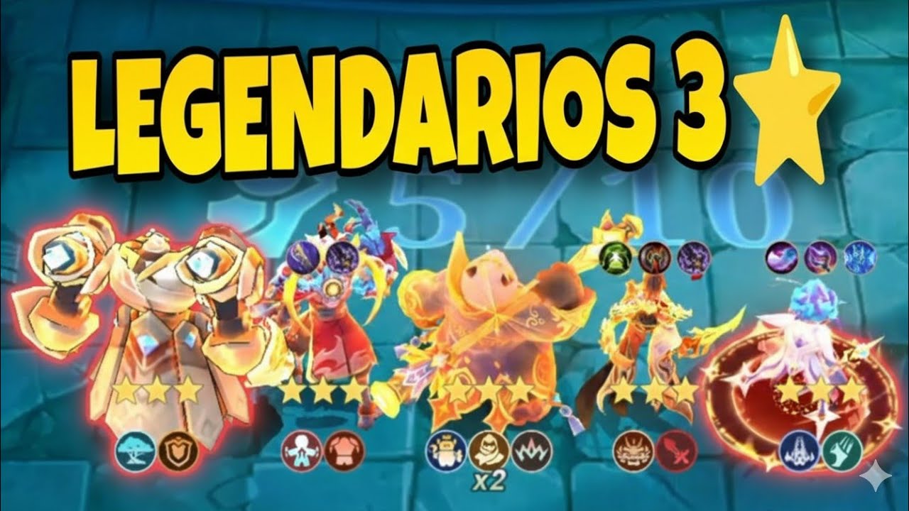¡LOGRÉ 5 LEGENDARIOS 3 ESTRELLAS! 🌟 La Estrategia Definitiva de Magic Chess Go Go