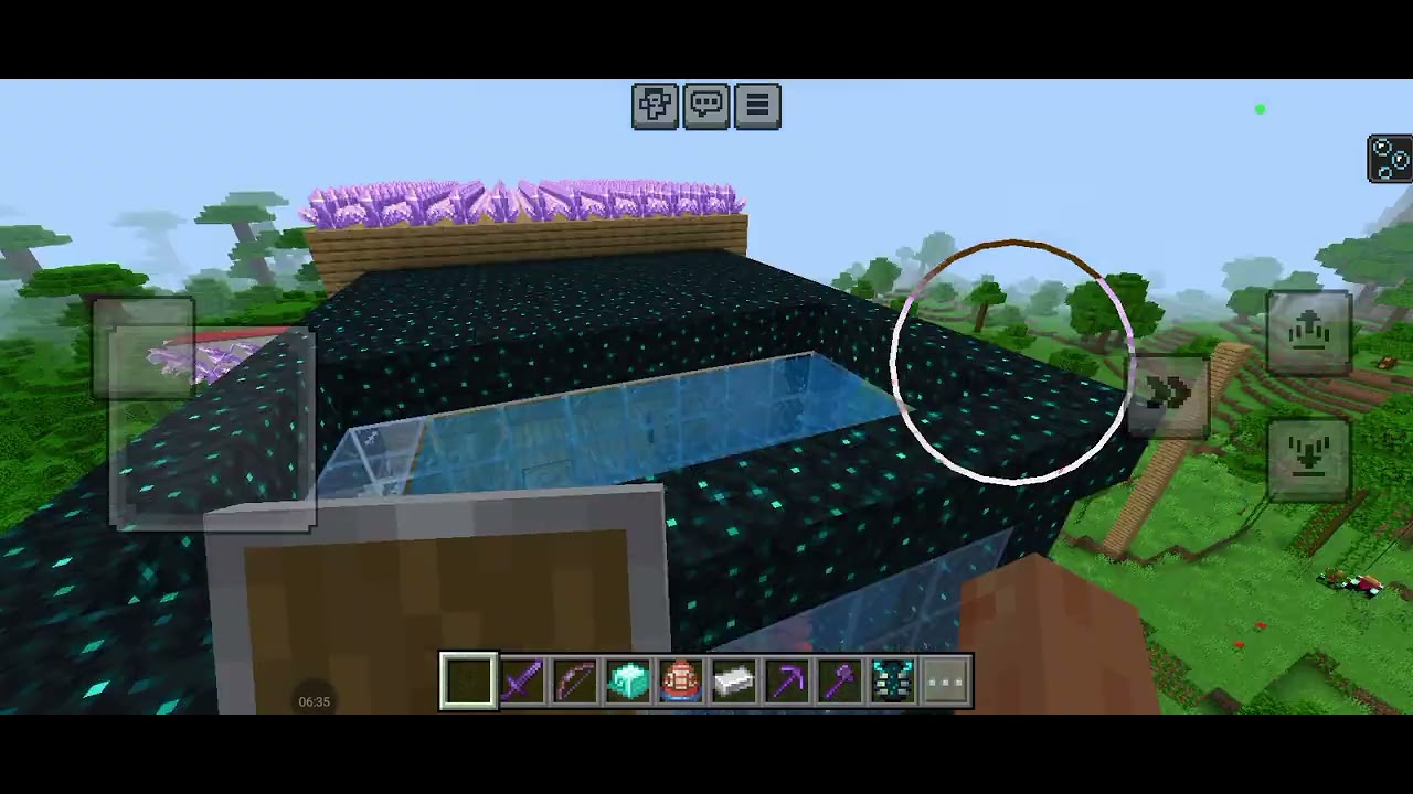 Jogando Minecraft