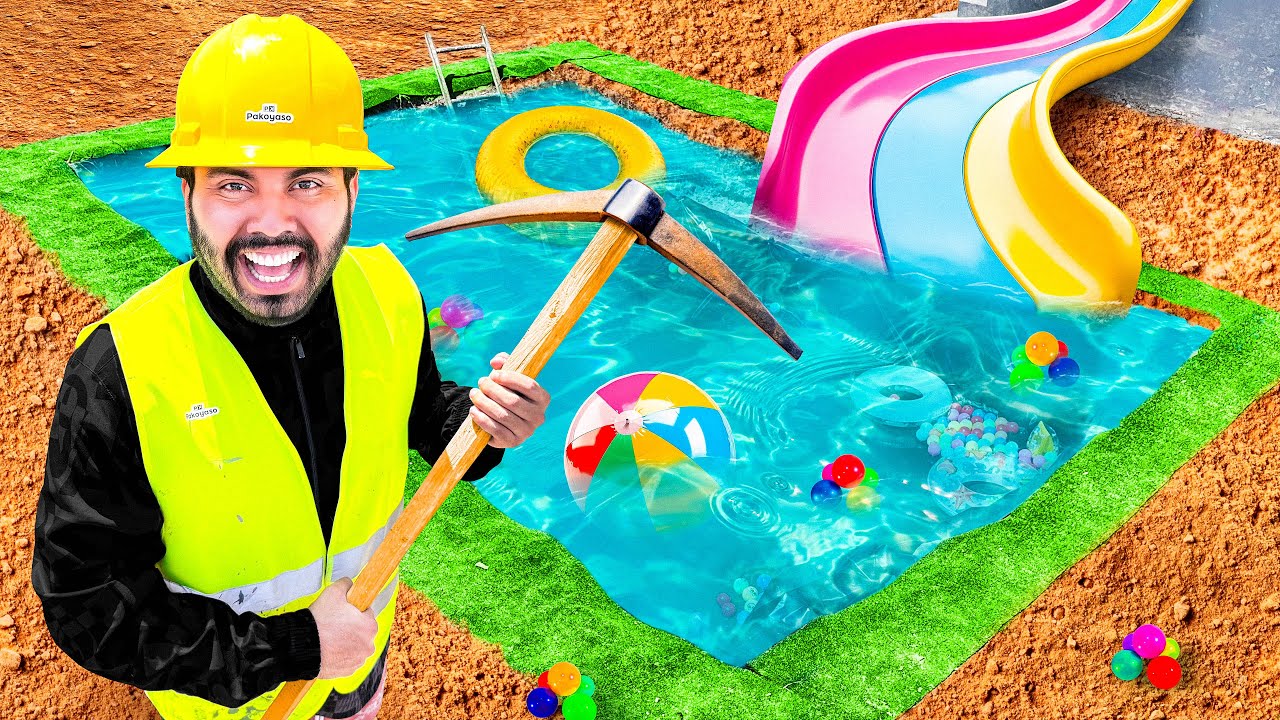 CONSTRUÍ UNA PISCINA CASERA EN EL PATIO DE MI CASA