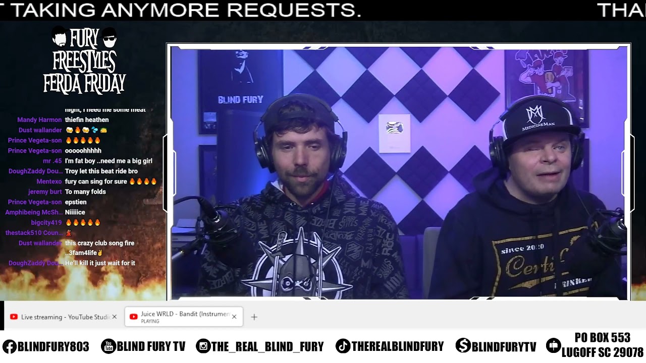 Blind Fury Freestyles to Juice WRLD's 'Bandit'