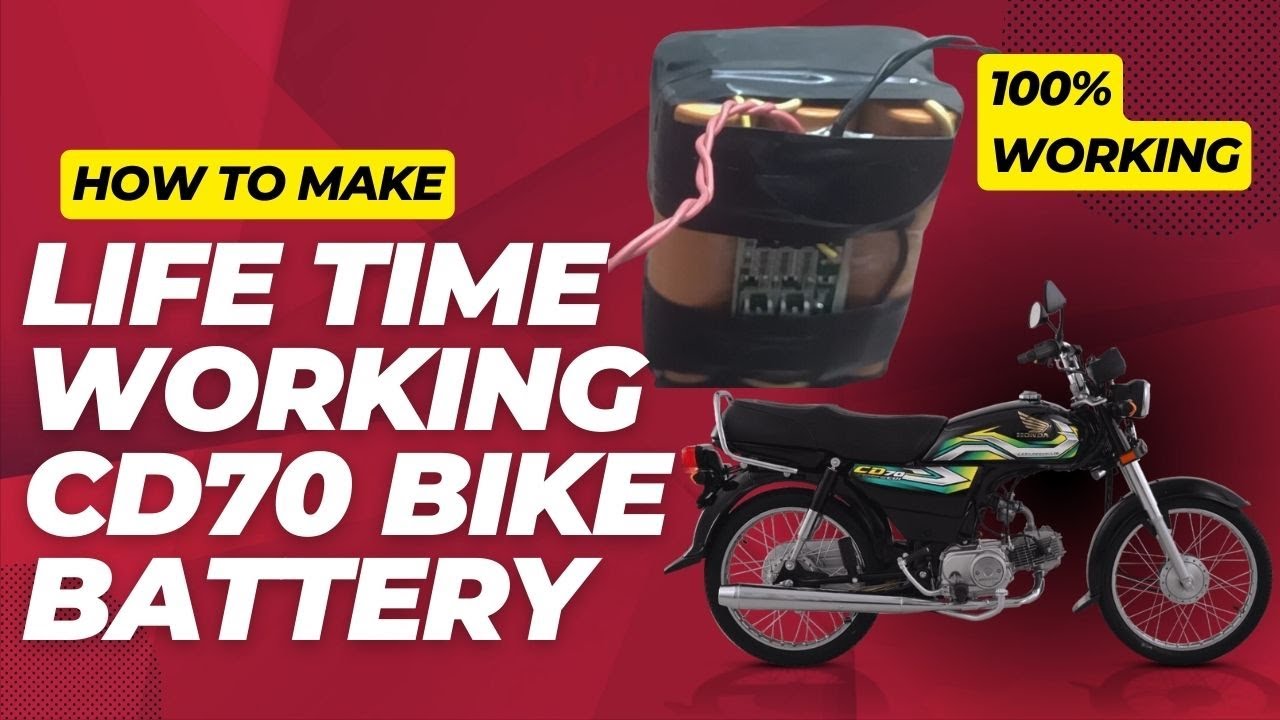 Life Time Working Honda CD70 Battery Pack lithium ion battery