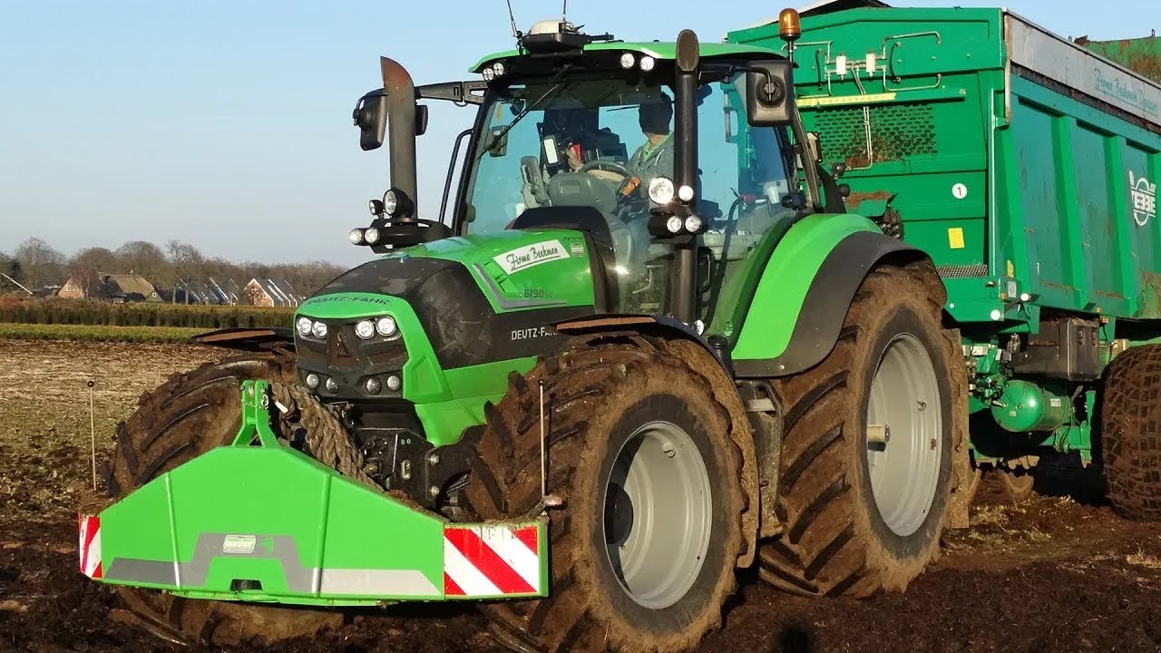 Spreading Manure | Deutz-Fahr Agrotron 6190 & M650 + Tebbe | Beekman | 2018