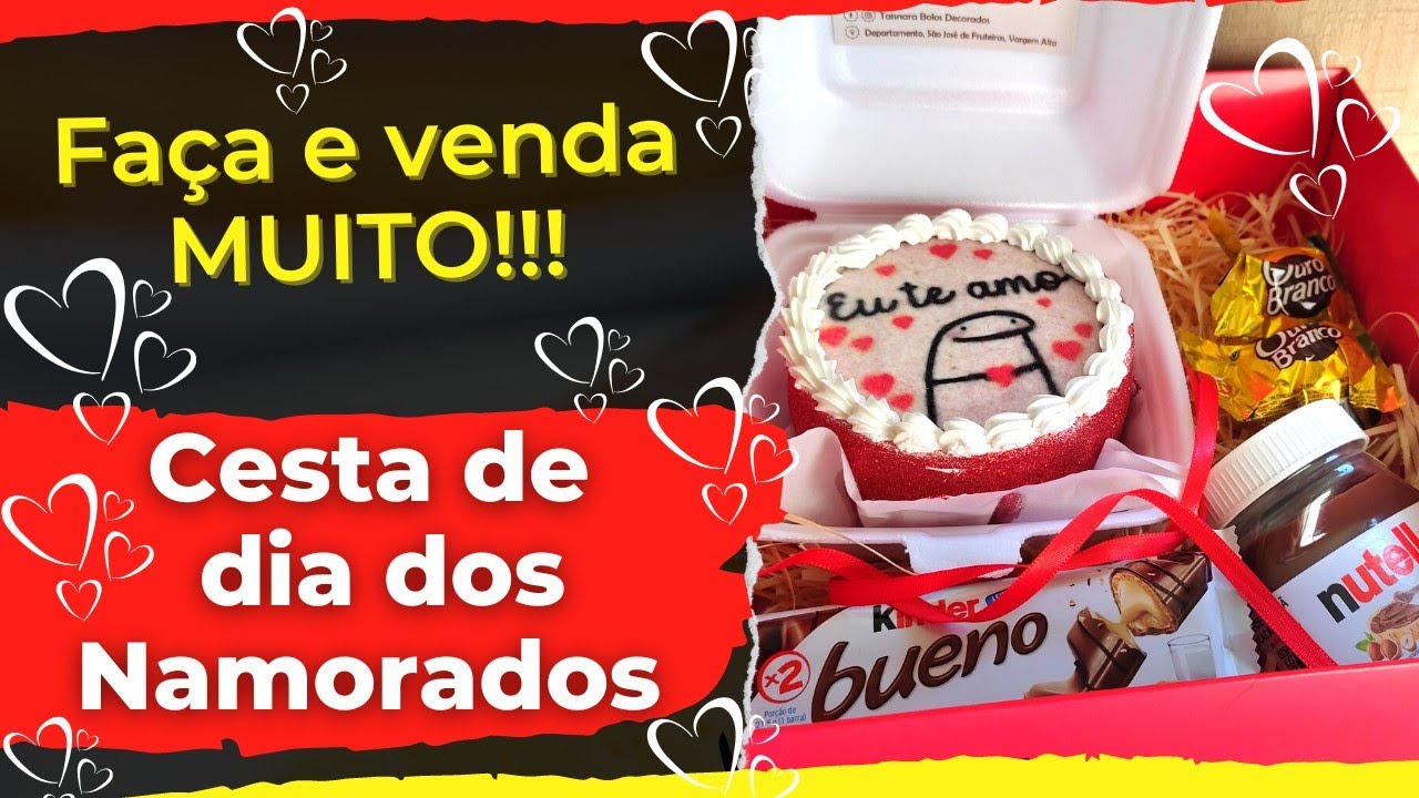 Sucesso de vendas: Cesta de chocolates para o dia dos Namorados ❤️