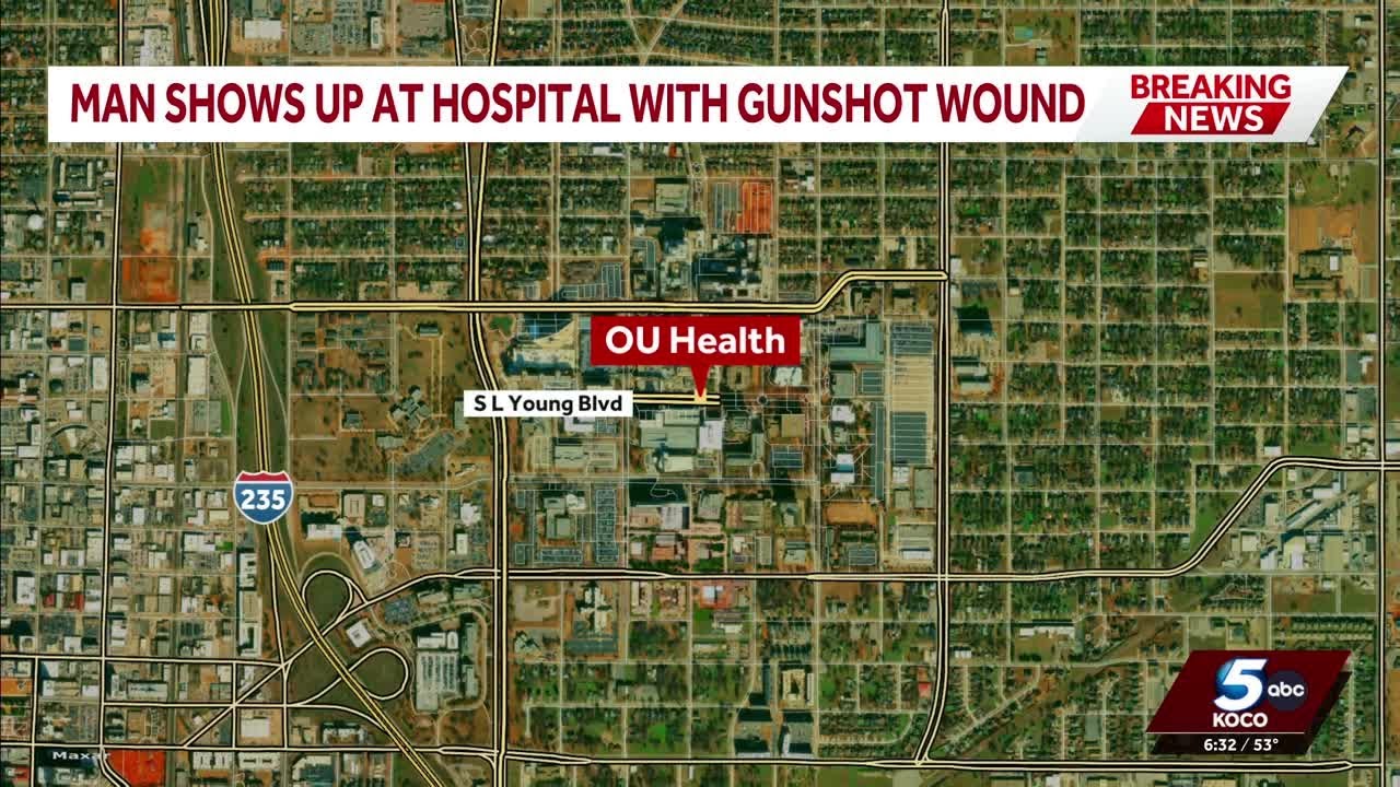 Police: Man shows up at Oklahoma City hospital with gunshot wound
