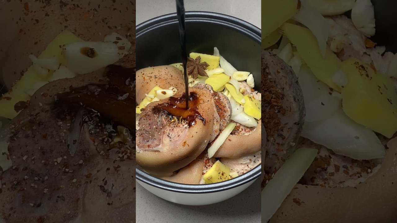 Instant pot Pork Hock Braised just put all the ingredients in and leave so easy