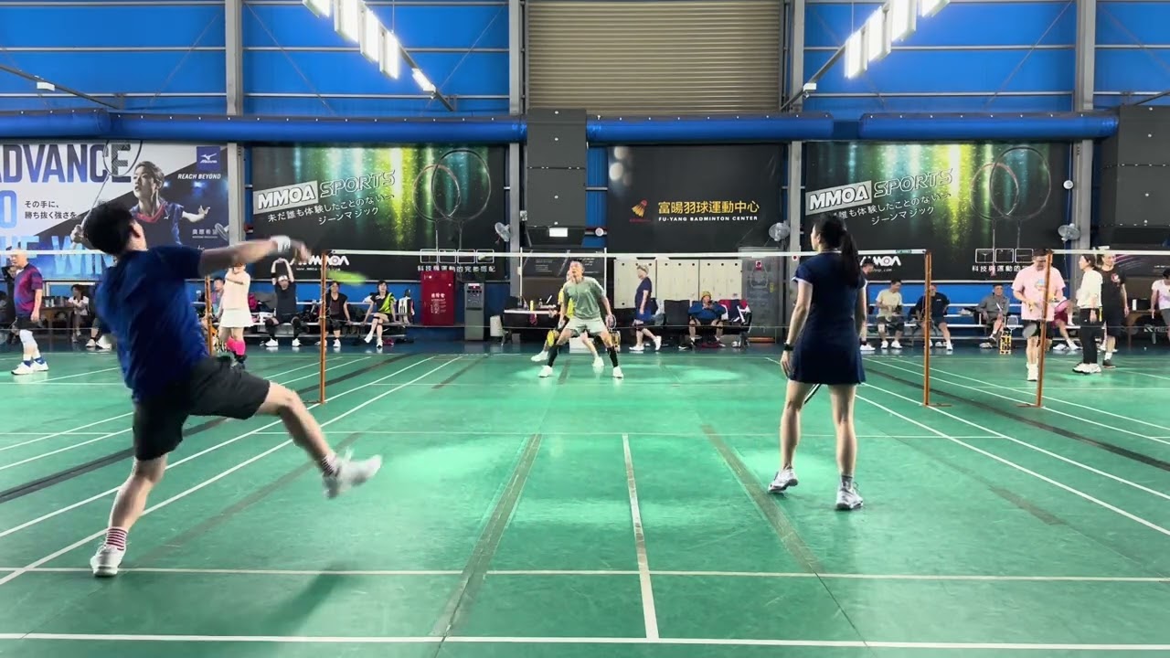 [羽球Vlog]🏸M&Jordan🆚藍&Tony#混雙#男雙 