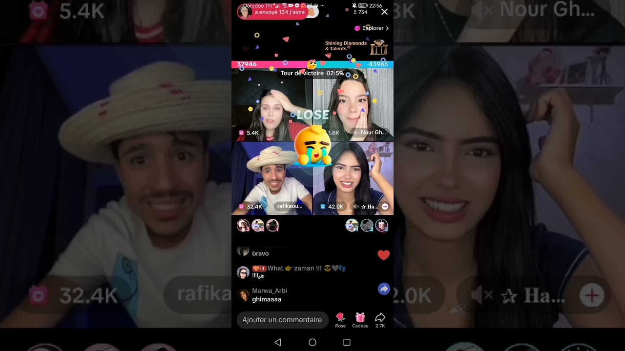 part2 من لايف كوبرا مع رفيق و غيرة نور على رفيق لا يفوتكم جولات نار ❤️‍🔥