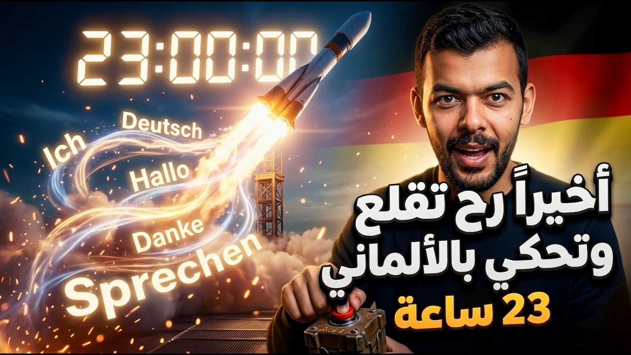 لأول مرة في تاريخ اليوتيوب فيديو 23 ساعة مجاني سيجعلك تتحدث الألمانية | هل تستطيع إنهاءه؟