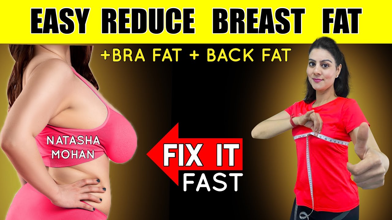 Easiest 1 Min Exercises To Get Rid of Breast fat +  Bra Bulge ! Easy Lose  Breast Fat Home Workout