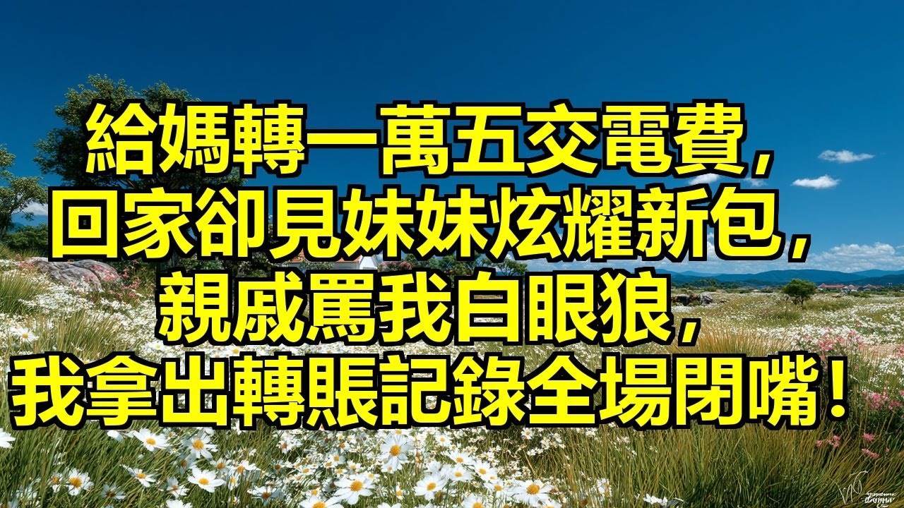 給媽轉一萬五交電費訂酒席，回家卻見妹妹拿著萬元新包炫耀，桌上全是剩菜，媽說錢是她的想怎麼花就怎麼花，親戚罵我白眼狼，我的反擊讓全場閉嘴！ #偏心挪用 #當場揭穿 #姐妹不公