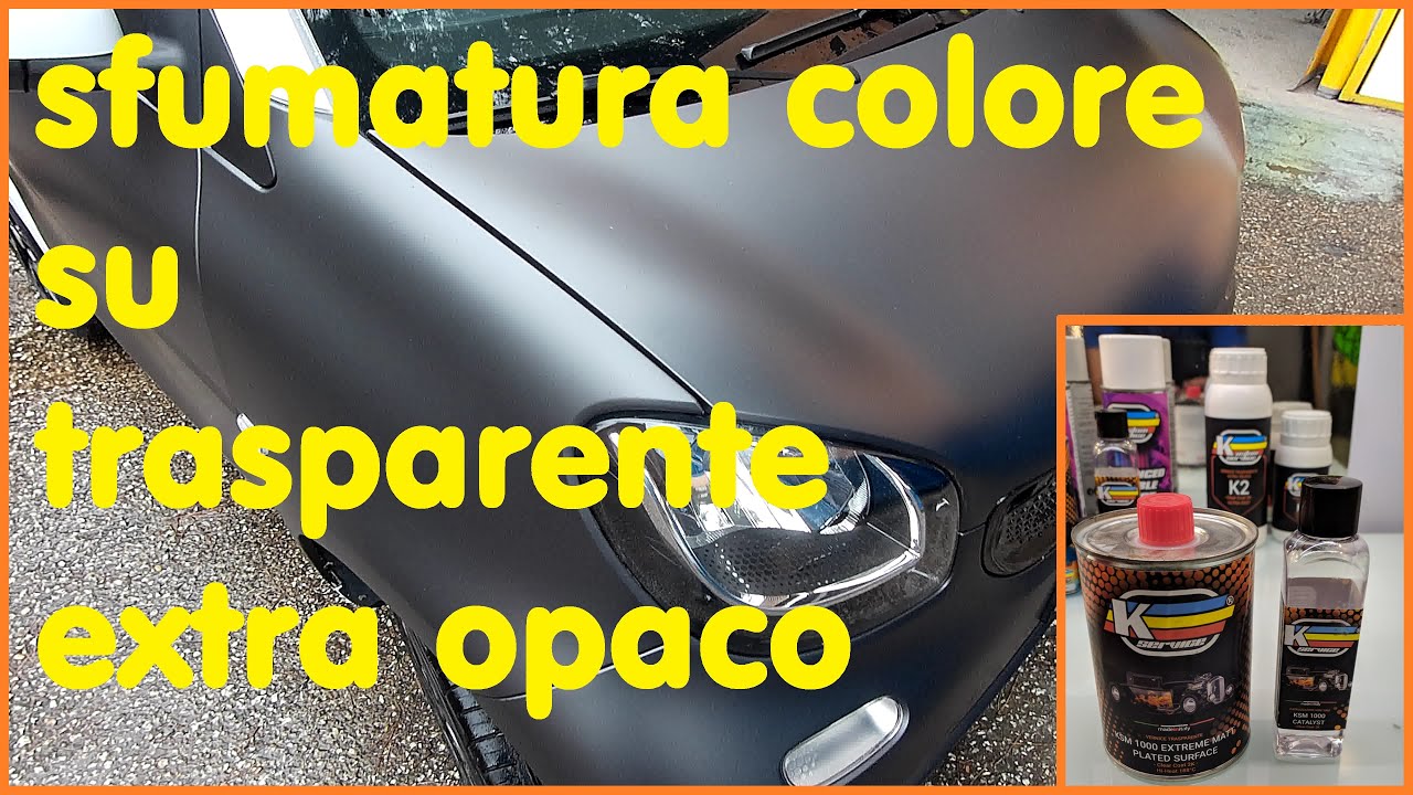 come sfumare il colore con trasparente extra opaco