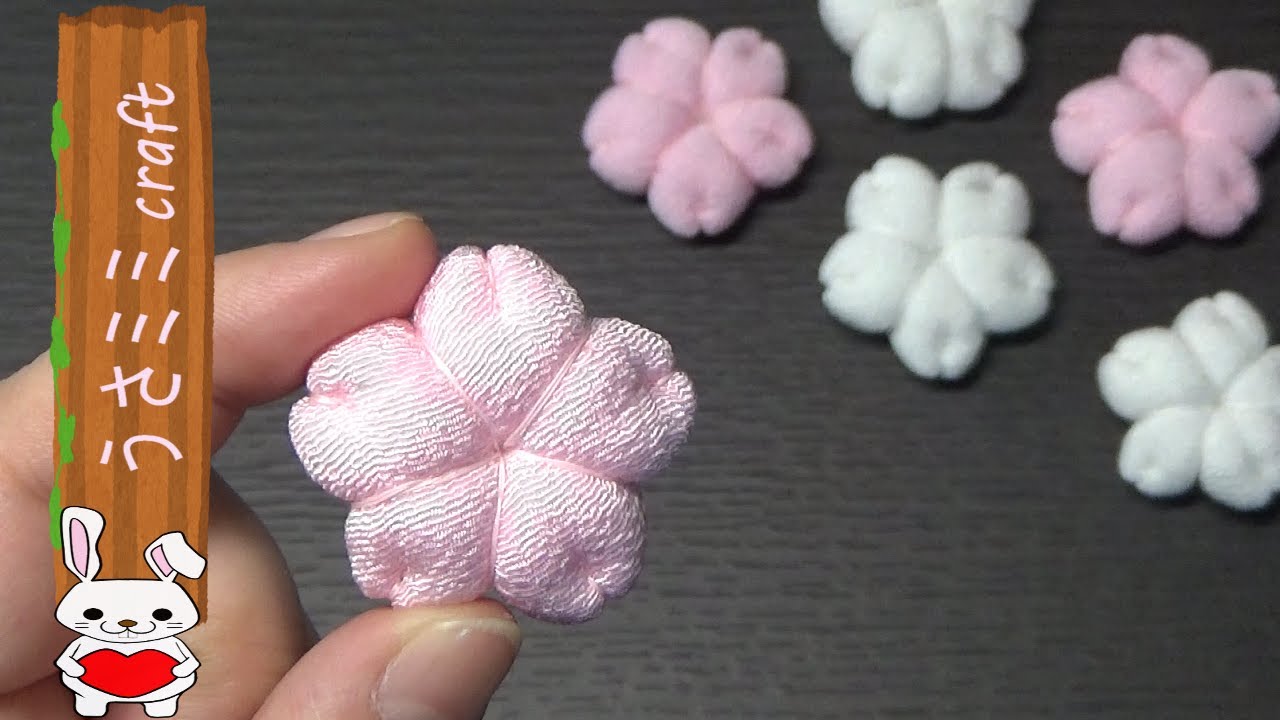 （100均）春の飾り　ぷっくり可愛い！桜の花の作り方【DIY】Spring decoration　sakura