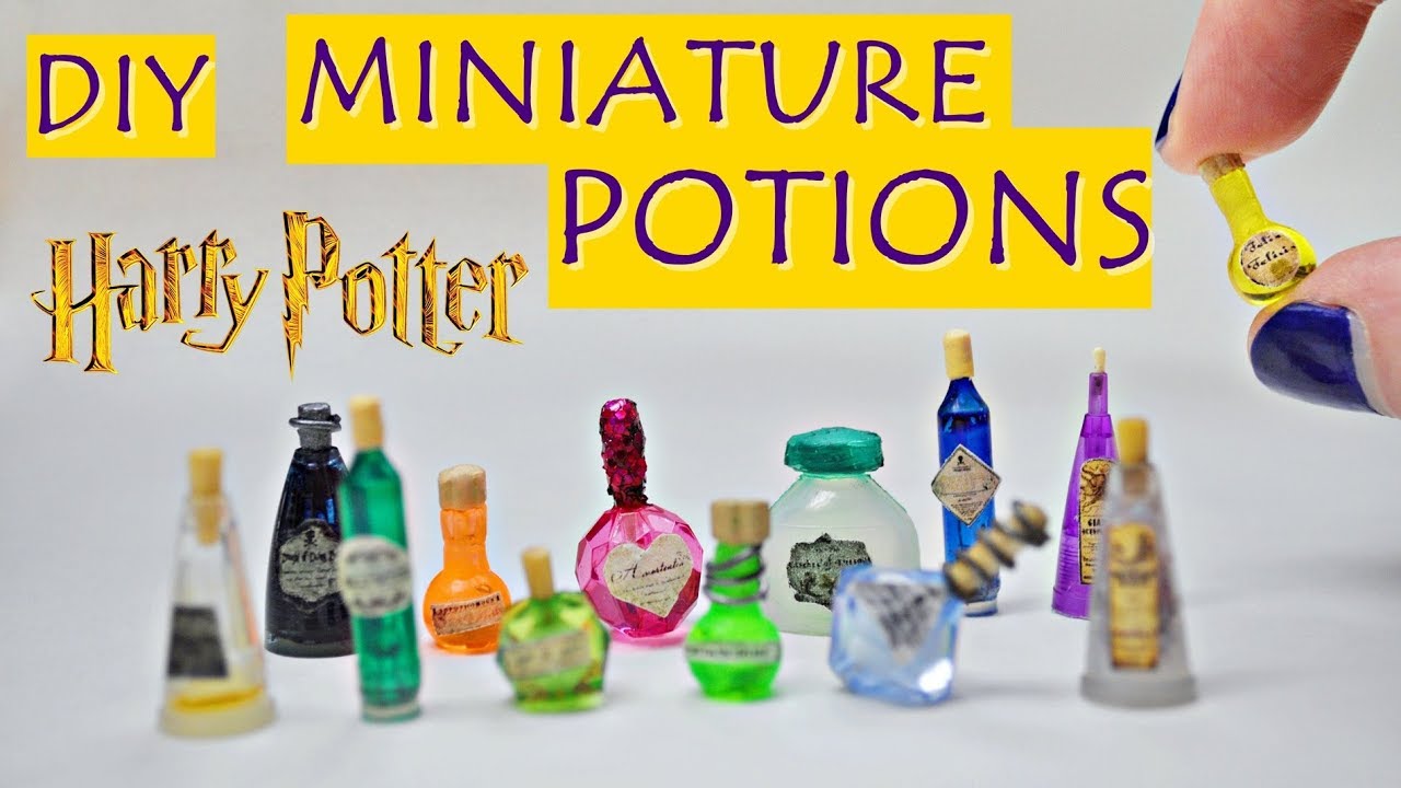 DIY: Miniature Harry Potter inspired Potion Bottles