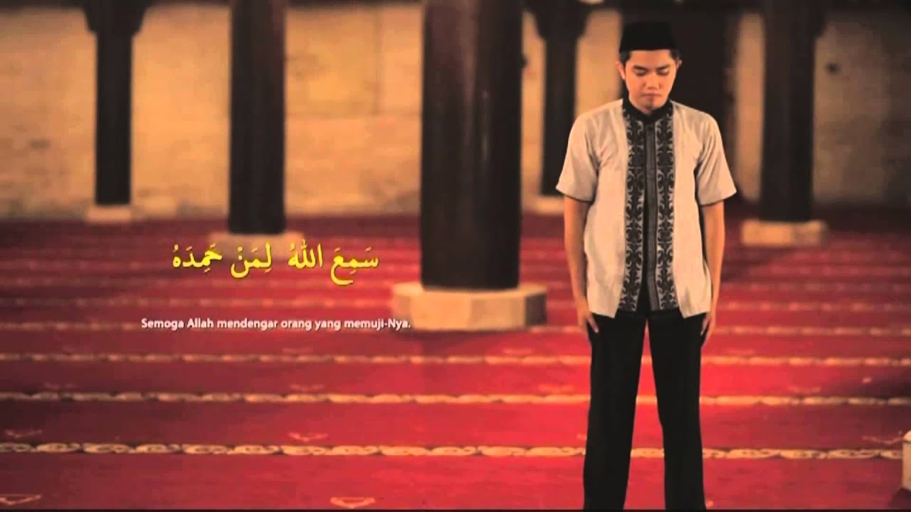 Tuntunan bacaan dan doa sholat : Sholat 4 rakaat (peraga laki - laki)