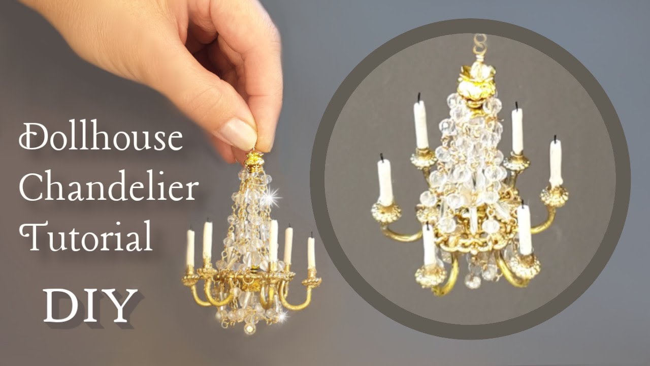 DIY Dollhouse CHANDELIER ~Fancy a CHALLENGE?~ #Miniatures #Chandeliers #MiniatureLights #AntiqueLook