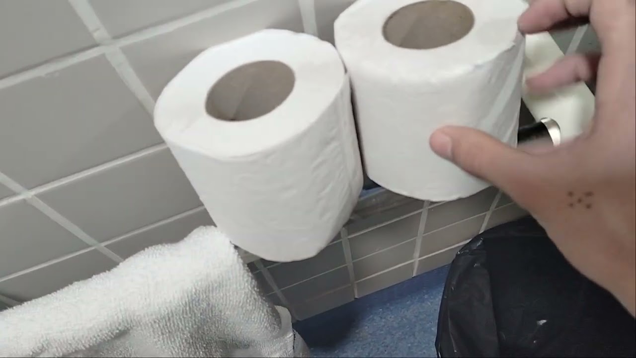 ASMR SCRATCHING IN BATHROOM