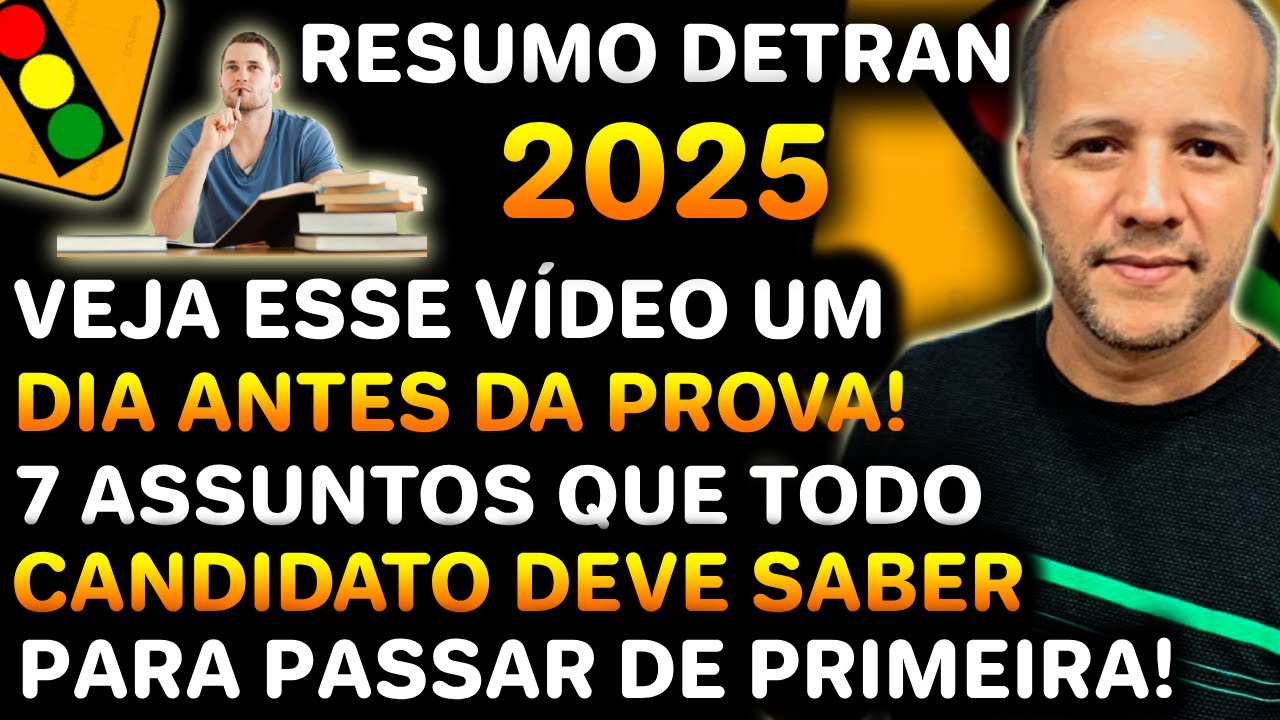 resumo prova do detran 2025