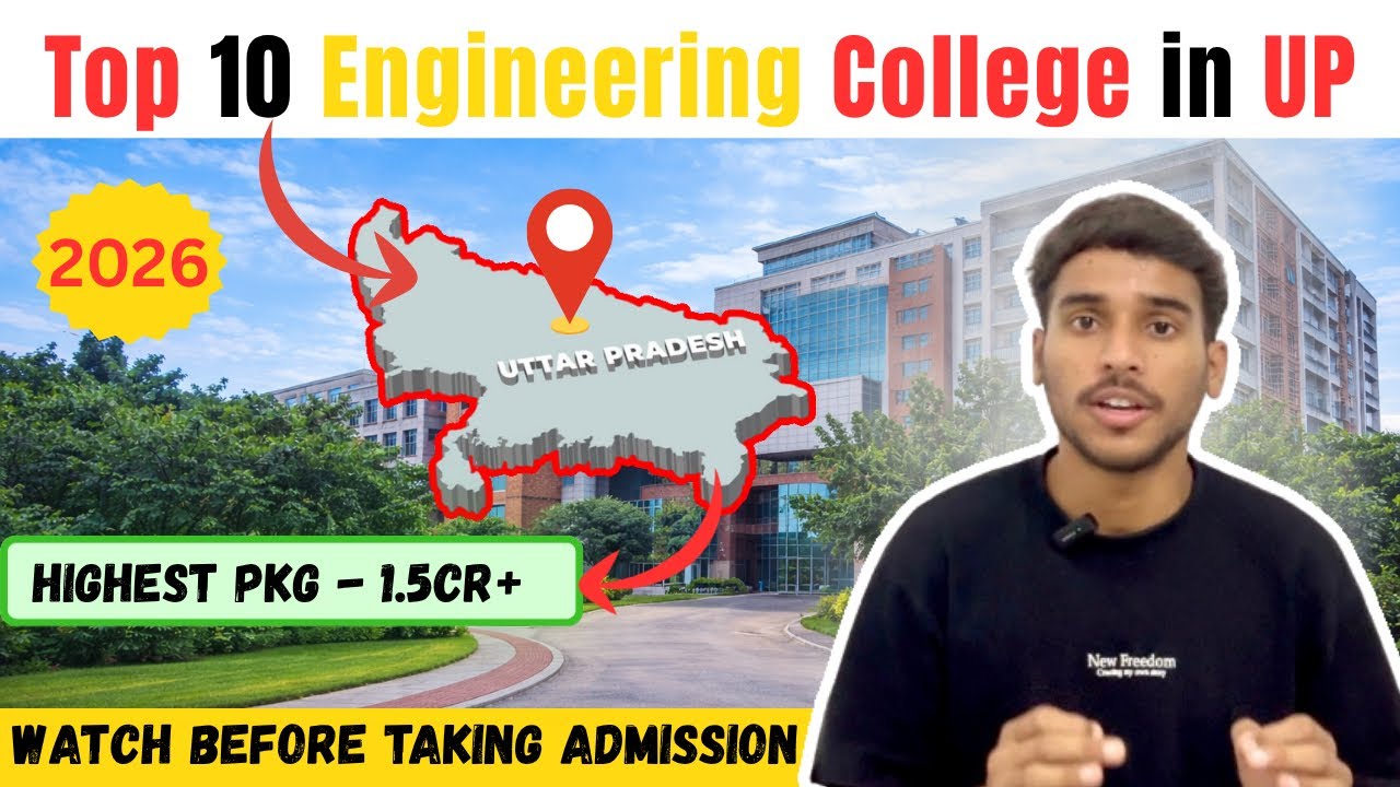 Top 10 Engineering Colleges in UP 2026 🔥| Admission , Placement
