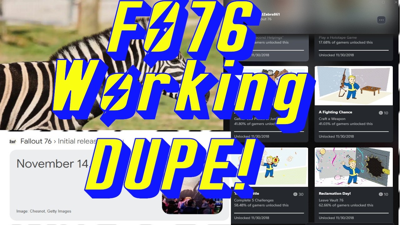 Fallout 76 Dupe Glitch WORKING MARCH 2026 ! Dupe ANYTHING FO76 ! Official Zebra Duplication Exploit!