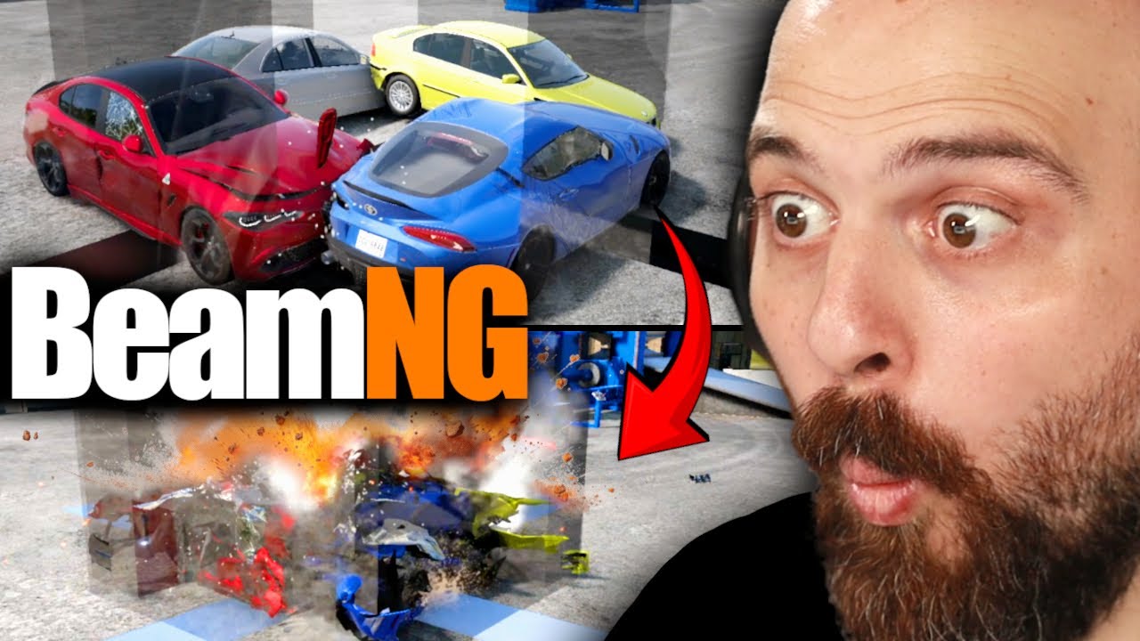 BeamNG CRASH TEST con NUOVI OGGETTI e AUTO REALI
