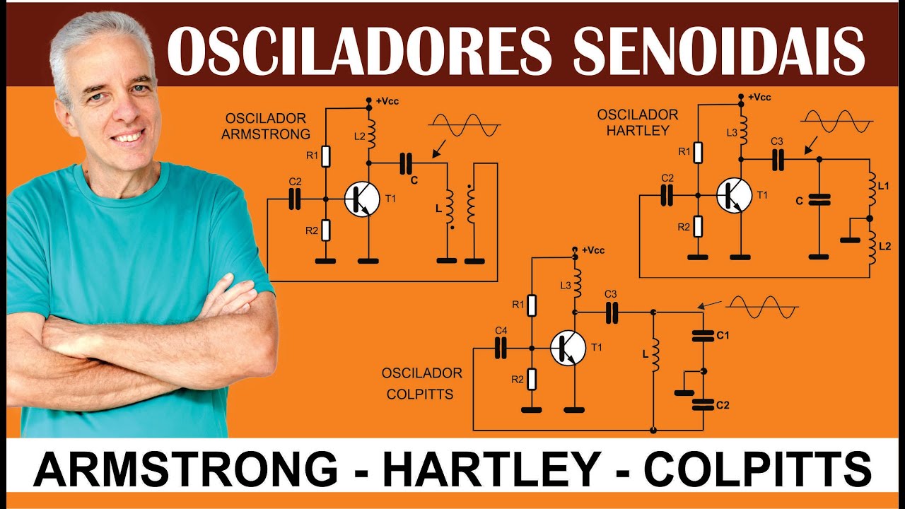 OSCILADORES SENOIDAIS - ARMSTRONG - HARTLEY - COLPITTS - FUNCIONAMENTO.