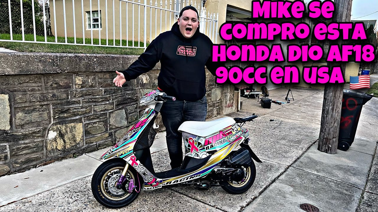 MIKE SE COMPRO ESTÁ HONDA DIO AF18 90CC EN USA 🤭 Y MIRA LO QUE PASÓ 🤣