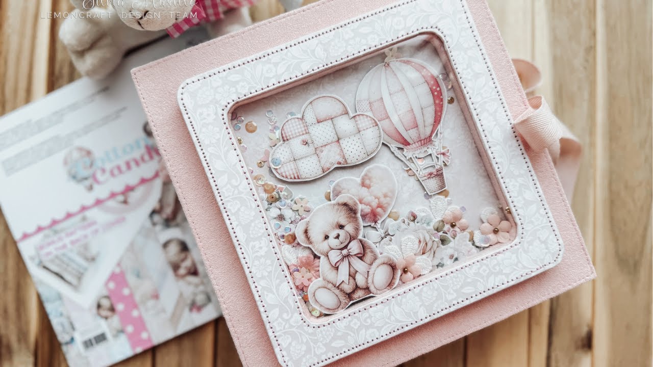 Album na roczek - Prezentacja - Album dla dziecka scrapbooking - Papier Lemoncraft Cotton Candy
