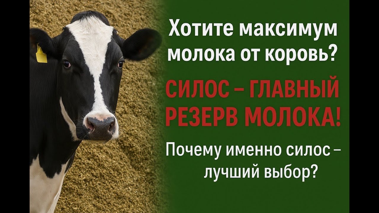 Главный резерв увеличения удоев-это качественный силос и только силос, остальное важно но по мелочам