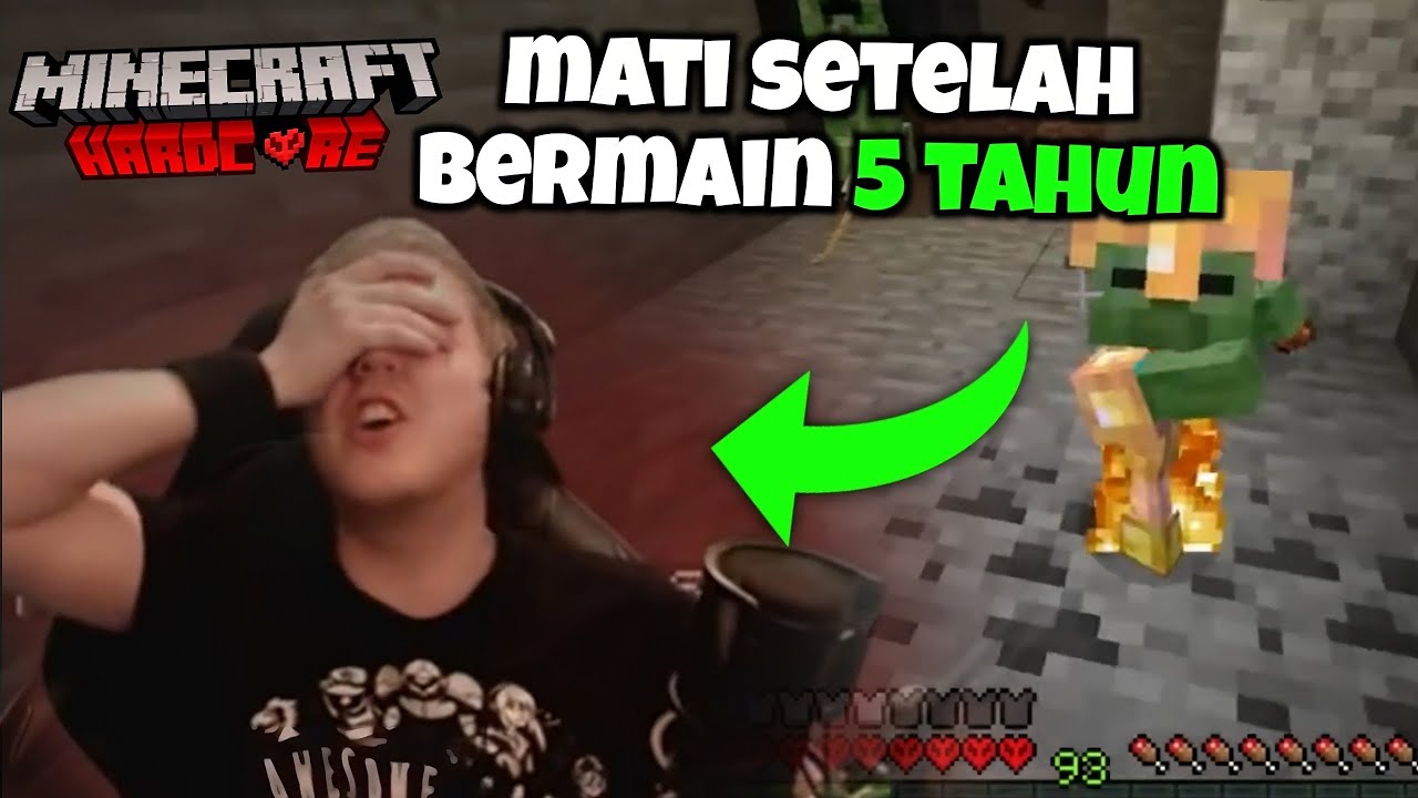 Momen Kematian Hardcore Paling MENYEDIHKAN Di Minecraft